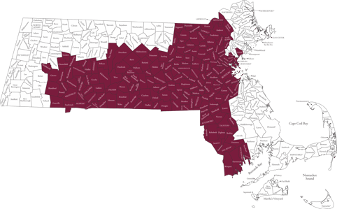 Quality Beverage - Service Areas Map