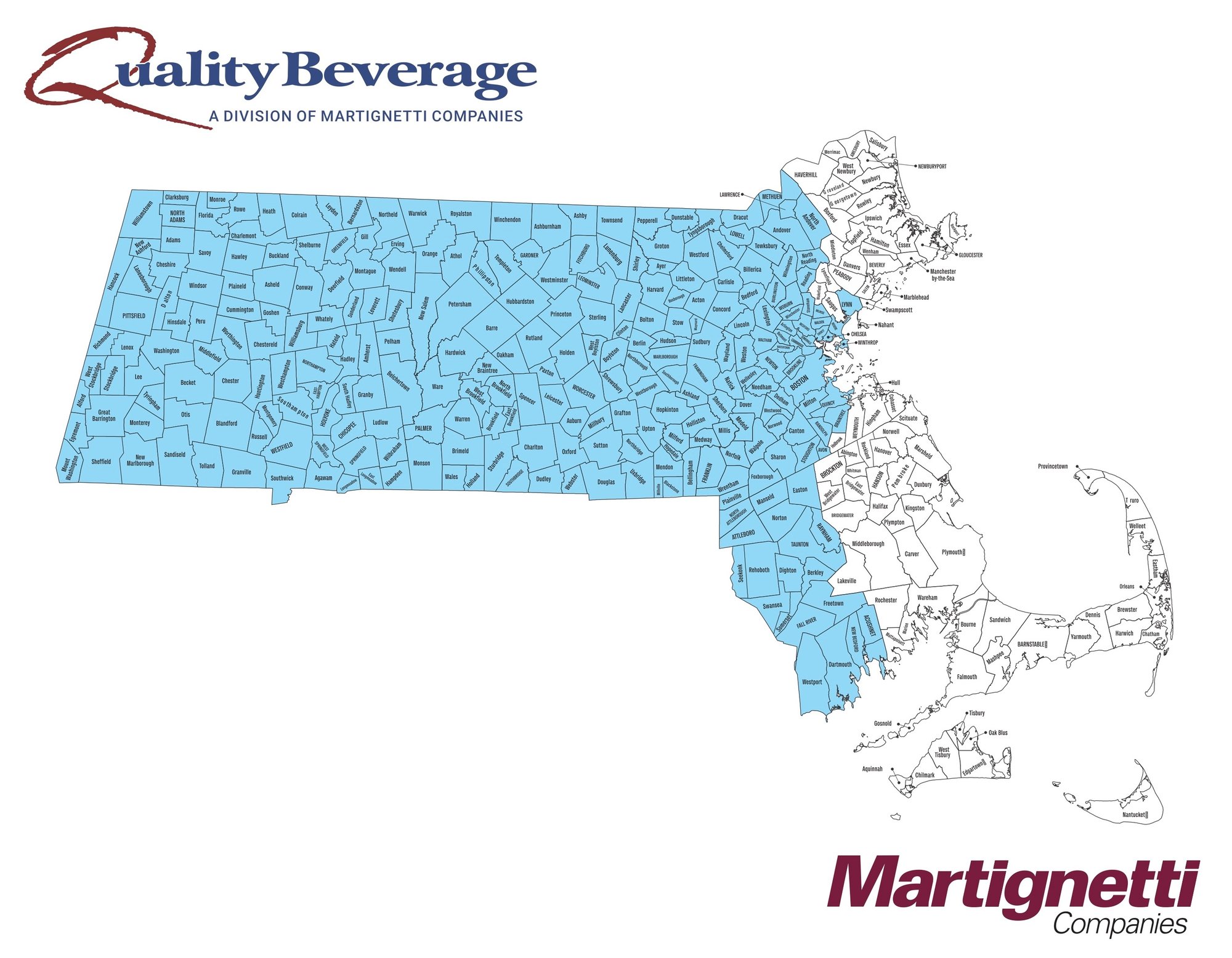 Quality Beverage Territory Map